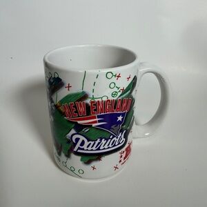 Vintage 1997 New England Patriots Coffee Mug NFL Playbook Design